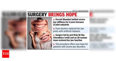 एकूण जबडा संयुक्त पुनर्स्थापनेनंतर नेपाळमधील महिला सामान्य जीवनाकडे परत येते