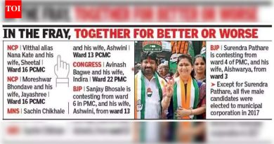 निवडणुकीच्या प्रचारात सहा जोडपी विजयाकडे डोळे लावून बसली आहेत