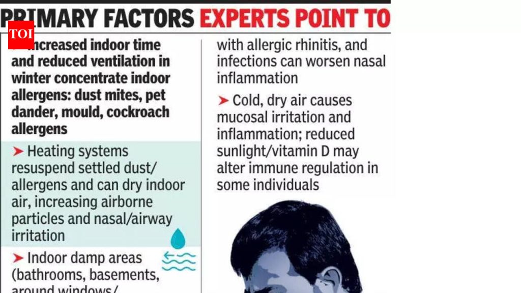 हिवाळ्यातील परागकण आणि प्रदूषणामुळे एलर्जीची समस्या उद्भवते: डॉक्टर
