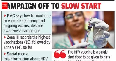 फक्त 44 मुली HPV शॉट घेतात, PMC चालू परीक्षांना दोष देते