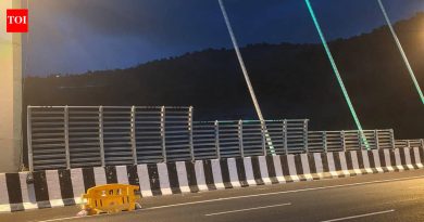 क्रॉसविंड्स हाताळण्यासाठी MSRDC eway च्या नवीन लिंक ब्रिजवर पवन अडथळे बसवते क्रॉसविंड्स हाताळण्यासाठी MSRDC eway च्या नवीन लिंक ब्रिजवर पवन अडथळे बसवते